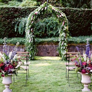 Garden wedding ceremony