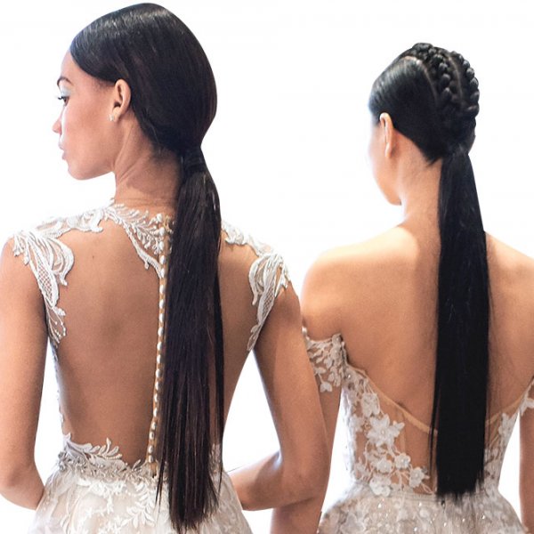 wedding ponytails
